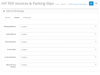 Order Invoice & Shipping Slip in HIT PDF Format