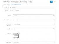 Order Invoice & Shipping Slip in HIT PDF Format